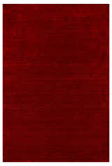 Modern Red Solid Design Hand Loomed Wool Area Rug