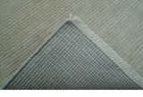 Modern Solid Design Beige Hand Knotted Wool And Silk Rug