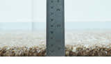 Modern Solid Design Natural Brown Hand Knotted Wool Rug