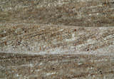 Modern Solid Design Natural Brown Hand Knotted Wool Rug
