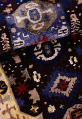 Modern Tribal Design Maroon Hand Tufted 4x8 Wool Area Rug
