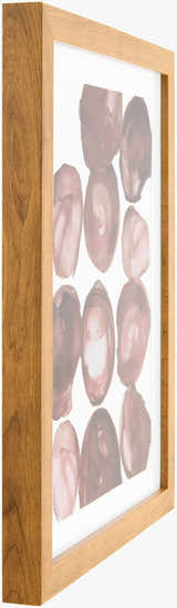 Rich Brick Red Modern Framed Wall Art for modern gallery walls