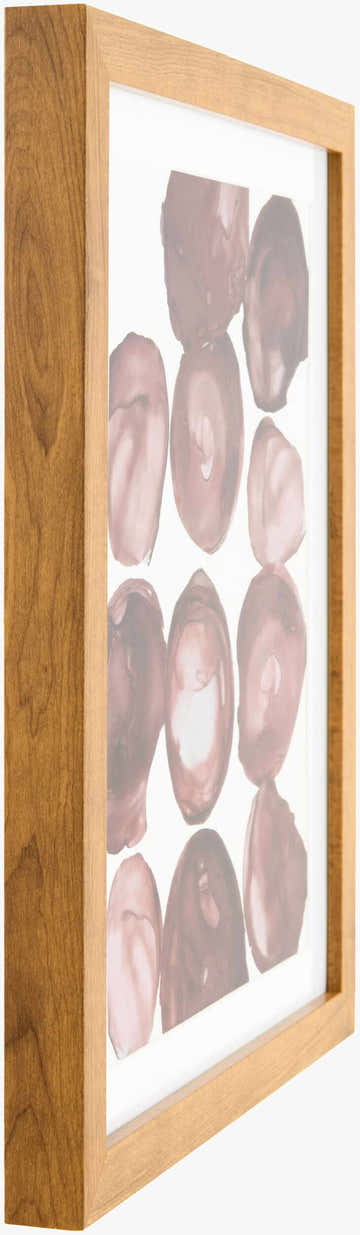 Rich Brick Red Modern Framed Wall Art for modern gallery walls