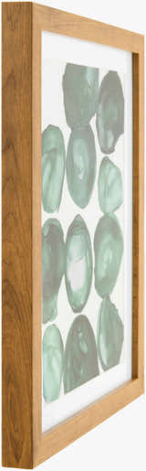 Rich Deep Teal Modern Framed Wall Art for modern gallery walls