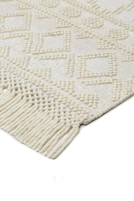 Feizy Phoenix Transitional Diamond - Ivory/Tan Area Rug - Clearance