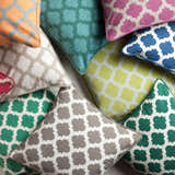 Glinton Plum Quatrefoil Throw Pillow - Clearance