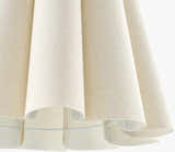 Rich Light Gray Traditional Wall Sconce with linen details for hallway or bedroom lighting