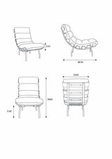 Montemurro Medium Gray Lounger