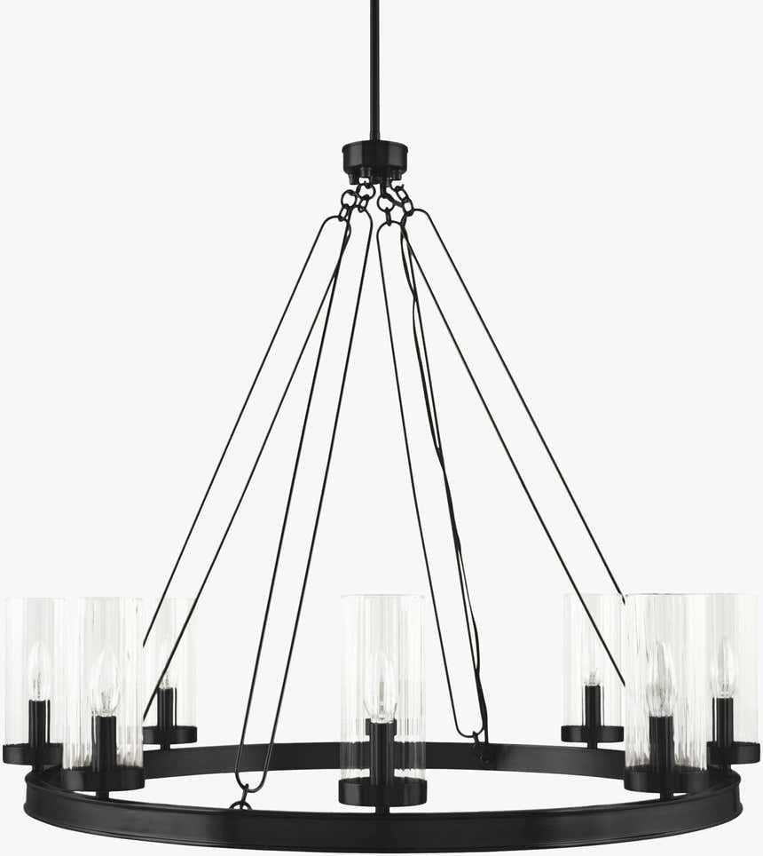 Kaufering Black Chandelier