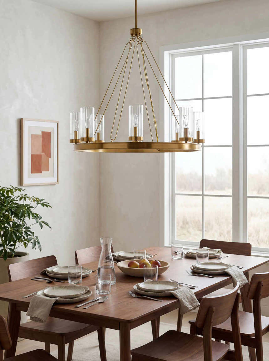 Kaufering Metallic - Brass Chandelier