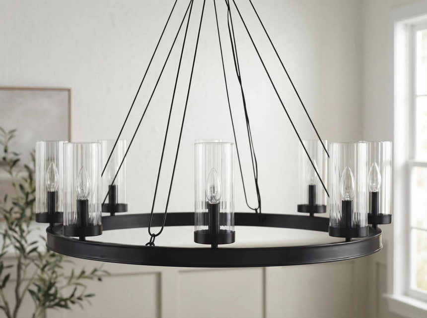 Kaufering Black Chandelier