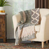 Mina Victory Throw Stonewash Throw Natural Indoor - Clearance