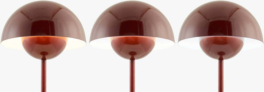 Peralillo Dark Red Table Lamp