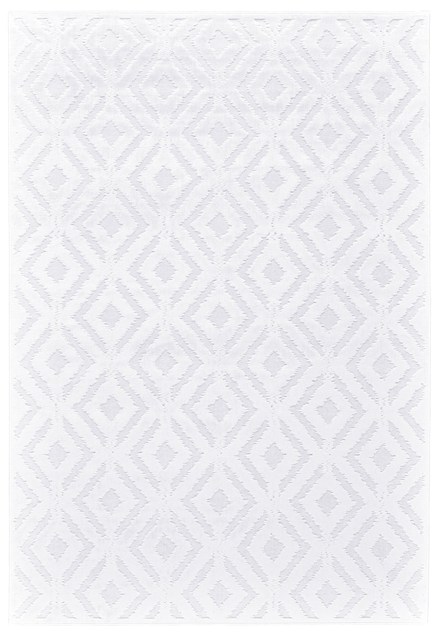 Feizy Saphir Mira Modern Solid - White Area Rug - Clearance