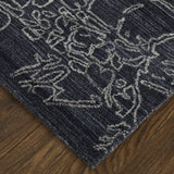 Feizy Whitton Modern Abstract - Black/Gray/Ivory Area Rug