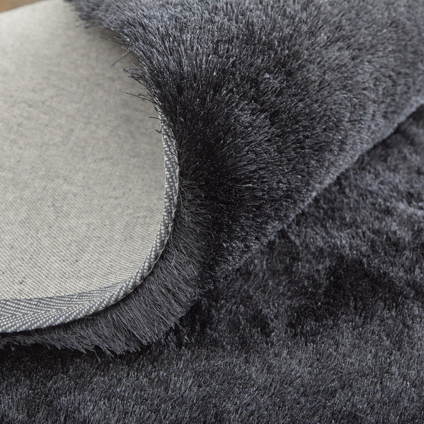 Feizy Indochine Modern Solid - Black Area Rug