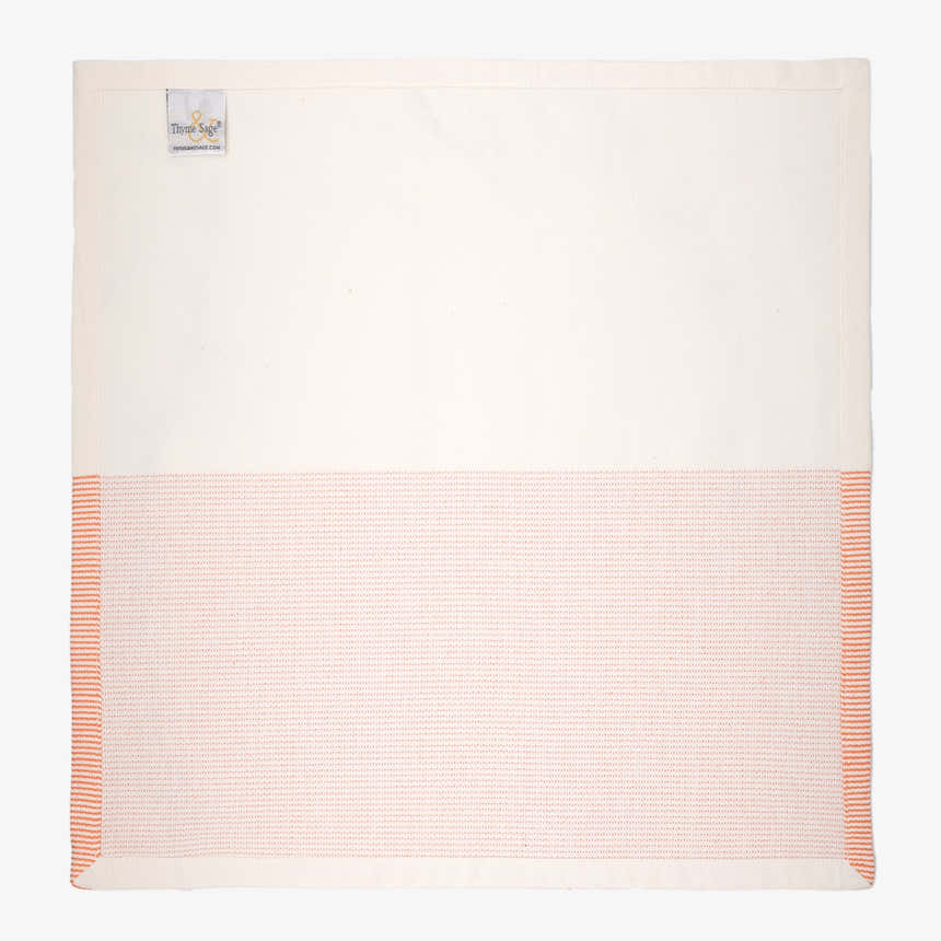 The Stripe Collection Napkins Natural Cotton & Persimmon