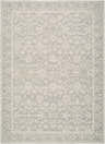 Close-up of Asha Machine Woven Nabela Noor Home x LIVABLISS NBAS-2301 Area Rug. Features a traditional floral pattern in sage, off-white and mustard. Design-Rectangle-679