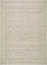 Detailed Asha Machine Woven Nabela Noor Home rug in sage and off-white. Farmhouse style with traditional border pattern. Design-Rectangle-679