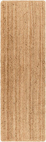 Made to Order Custom Size Tan Shippagan Jute Braided Area Rug