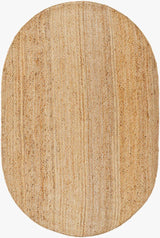 Made to Order Custom Size Tan Shippagan Jute Braided Area Rug