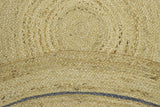 100% ALL NATURAL FIBER HAND BRAIDED BOHO ROUND JUTE RUG | JR25R