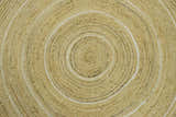 100% ALL NATURAL FIBER HAND BRAIDED BOHO ROUND JUTE RUG | JR5