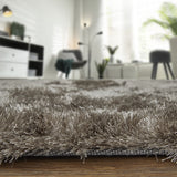 Feizy Indochine Modern Solid - Gray/Black Area Rug
