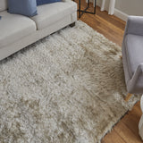 Feizy Indochine Modern Solid - Tan/Taupe Area Rug