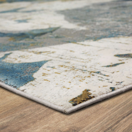 Karastan Nuvole Grey Blue Area Rug