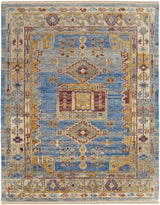 Feizy Fillmore Traditional Geometric - Blue/Yellow/Red Area Rug