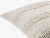 Lilia Ivory Outdoor Throw Pillow - Clearance