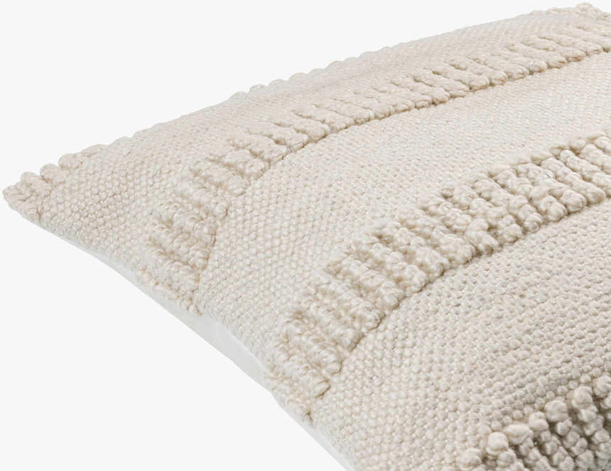 Lilia Ivory Outdoor Throw Pillow - Clearance