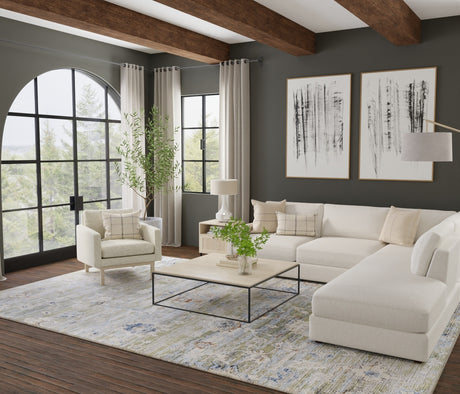 Feizy Melrose Traditional Floral & Botanical - Green/Ivory/Blue Area Rug