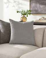 Vedat Pebble Gray Throw Pillow - Clearance