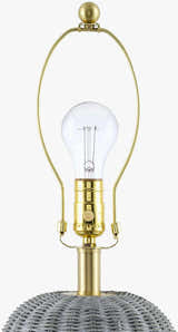 Ortucchio Gray & White Table Lamp