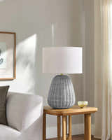 Ortucchio Gray & White Table Lamp