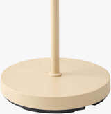 Light Gray Rustic Floor Lamp with linen details for living rooms or reading corners
