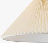 Light Gray Rustic Floor Lamp with linen details for living rooms or reading corners