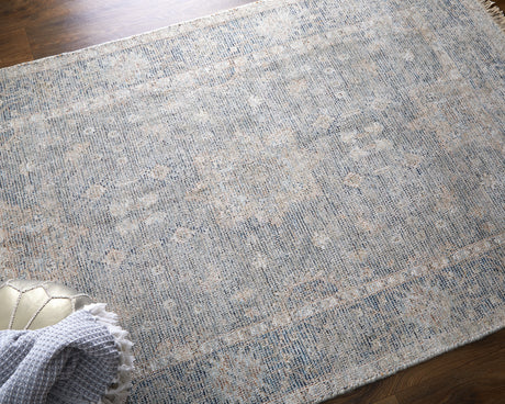 Feizy Caldwell Transitional Distressed - Gray/Blue/Taupe Area Rug