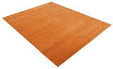 Custom Made orange Solid Woolen Hand Tufted contemporary area Rug