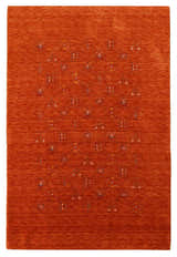 Orange Tribal Center Medallion Hand Loomed Wool Area Rug