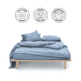 Organic Duvet Cover Set - Deep Indigo