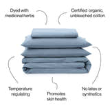 Organic Duvet Cover Set - Deep Indigo