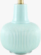 Rich Light Gray Coastal Table Lamp with linen details for bedside or console tables
