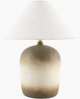Ombre Ceramic Table Lamp with Linen Shade