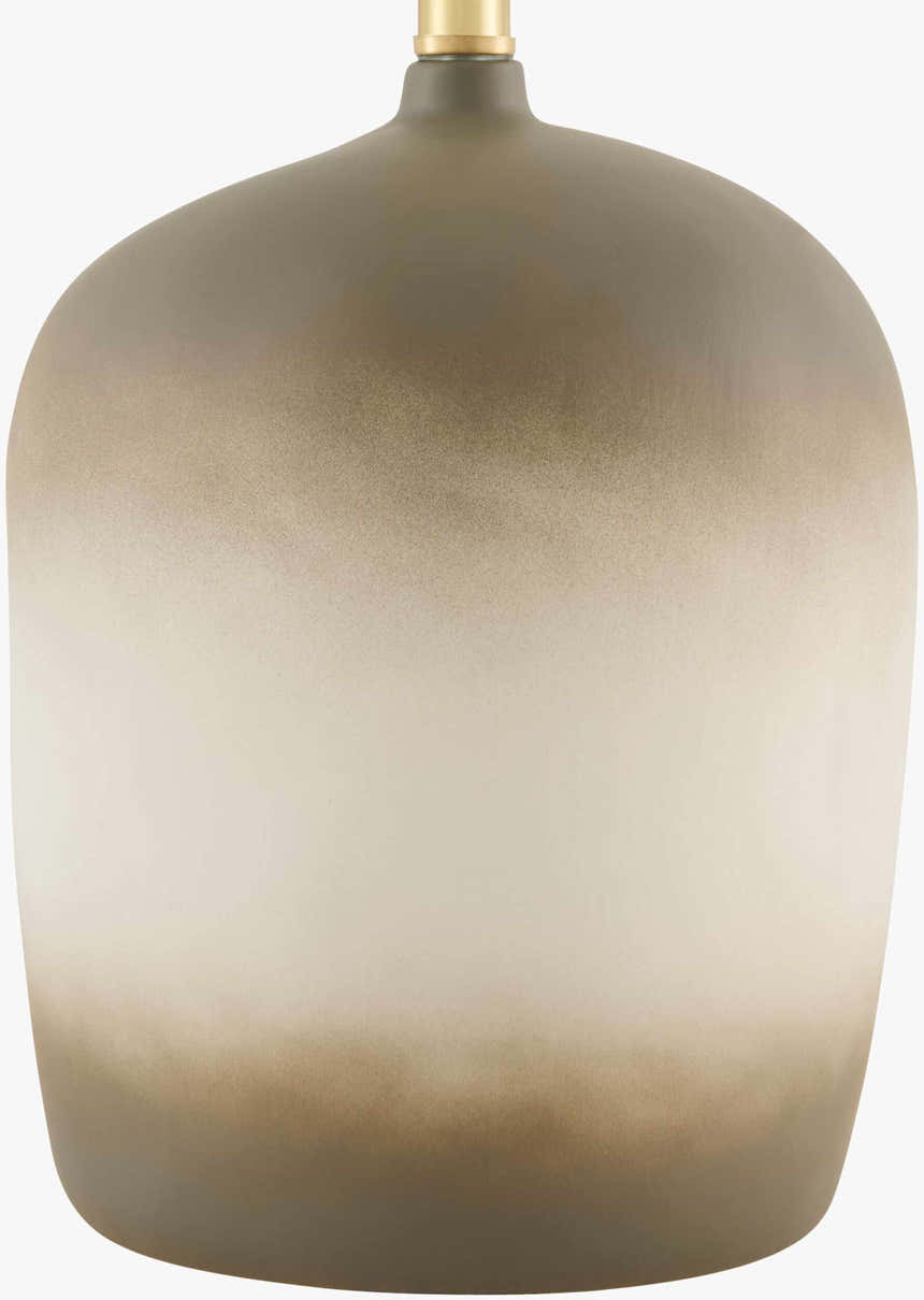 Ombre Ceramic Table Lamp with Linen Shade