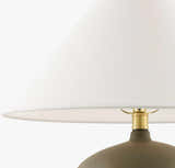 Ombre Ceramic Table Lamp with Linen Shade