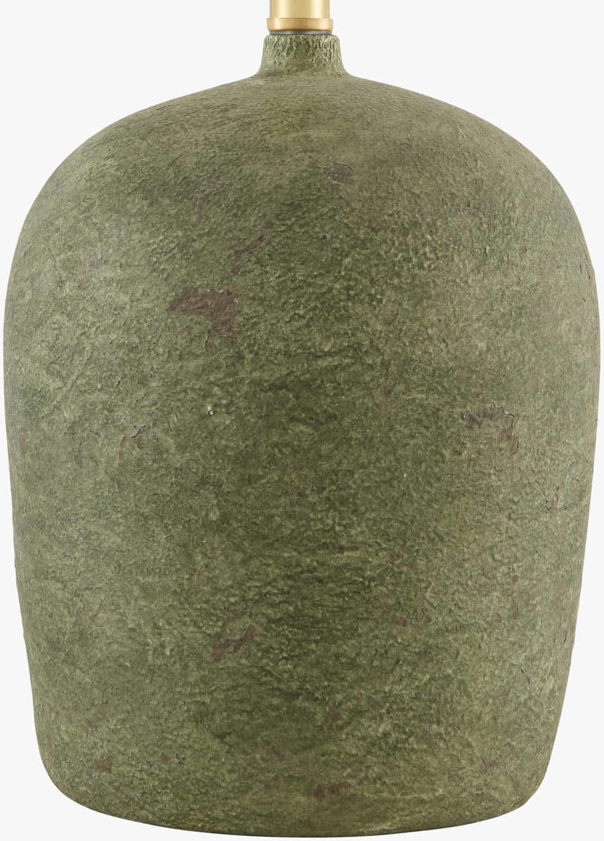 Rich Tan Traditional Table Lamp with linen details for bedside or console tables