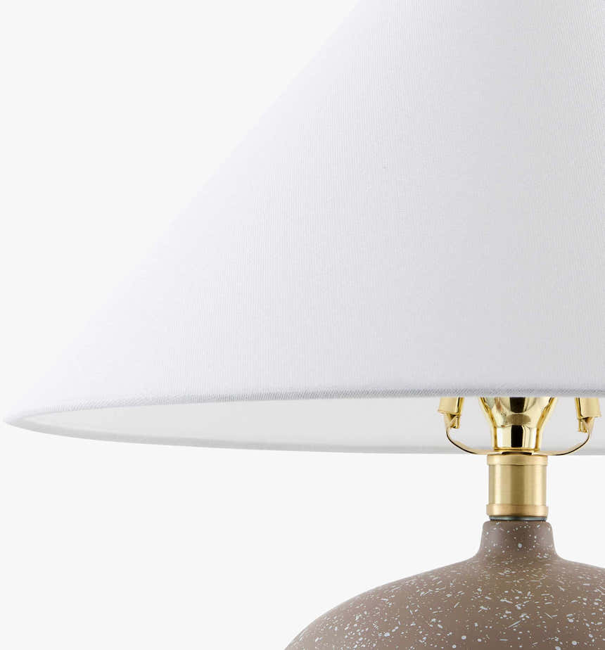 Speckled Beige Ceramic Table Lamp